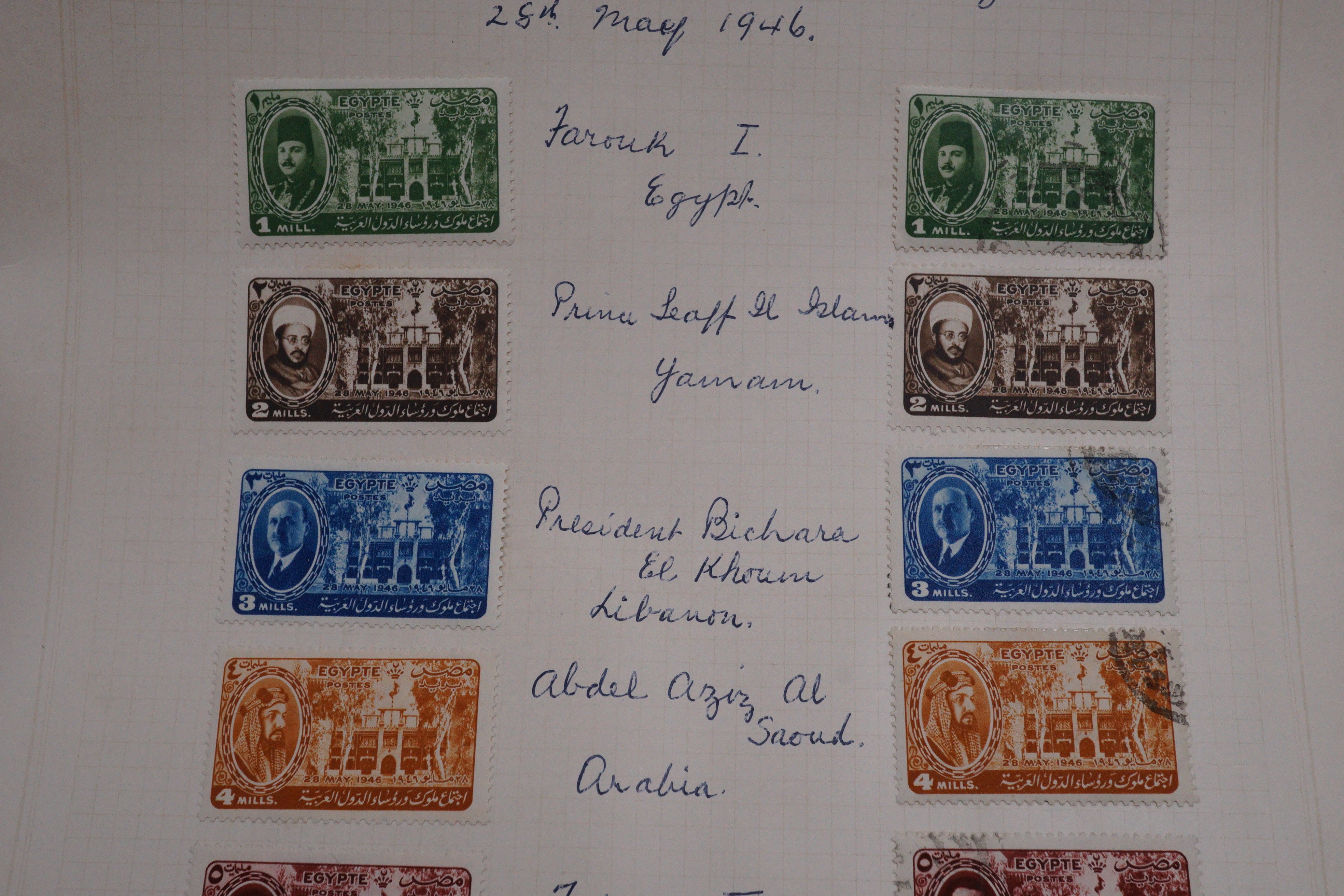 An album of Egypt stamps King Farouk, Egypt occupation stamps, a collection of Afghanistan, Pakistan and Turkey, Persia stamps, 19th century U.S. stamps, Russian, Australia and QEII Tristan da Cunha, Germany, Hungary and